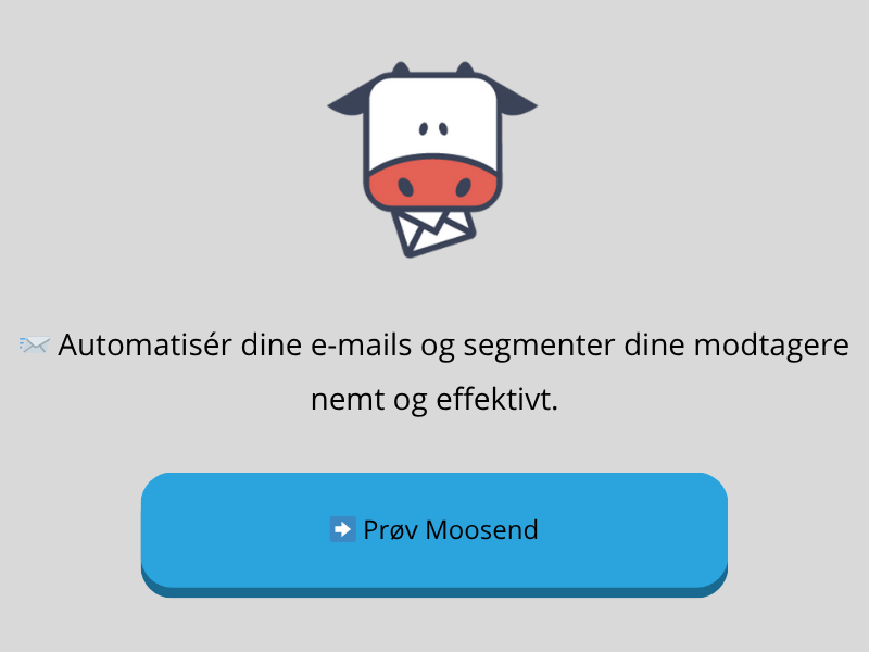 MOOSEND - automatiseringsværktøj  for dine e-mails som selvstændig